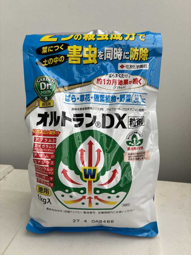 住友化学園芸 オルトランDX粒剤（実物）